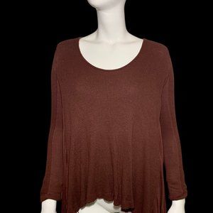 Free People Waffle Weave Stretch Sweater